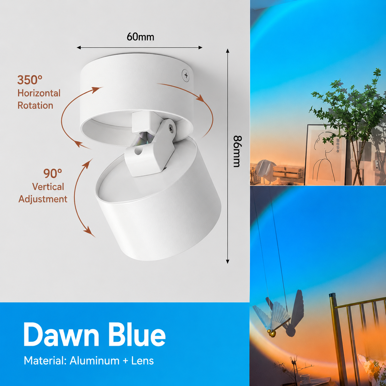 Adjustable Sunset Projection Lamp