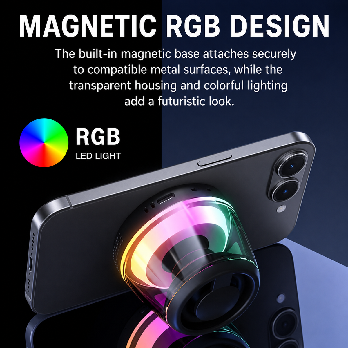 Magnetic RGB Bluetooth Speaker