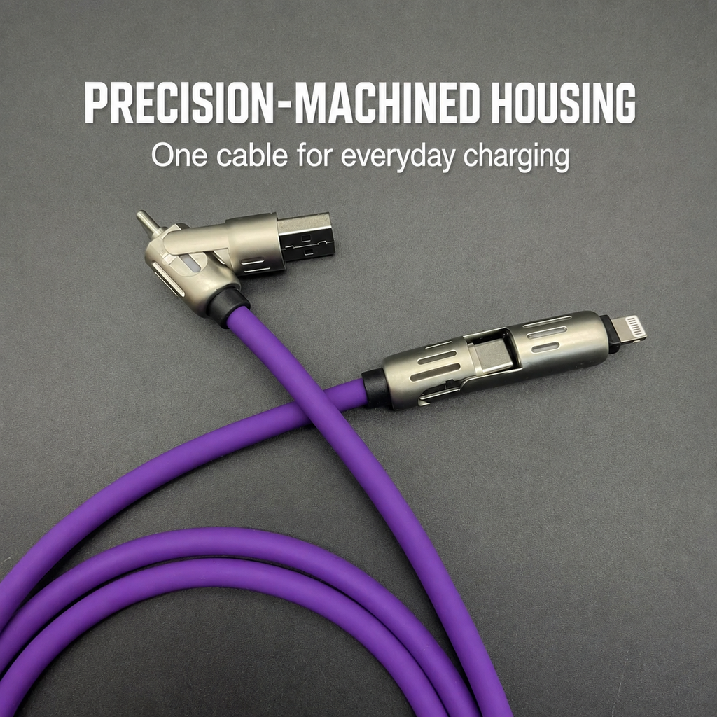 4-in-1 Silicone Charging Cable