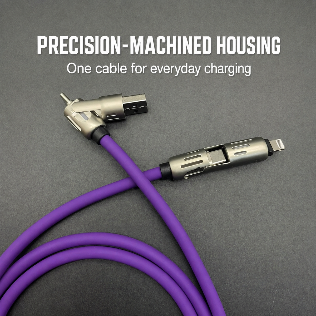 4-in-1 Silicone Charging Cable