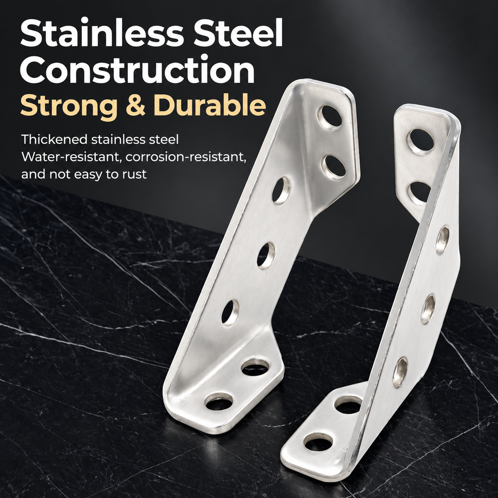 Stainless Steel Triangular Corner Brackets