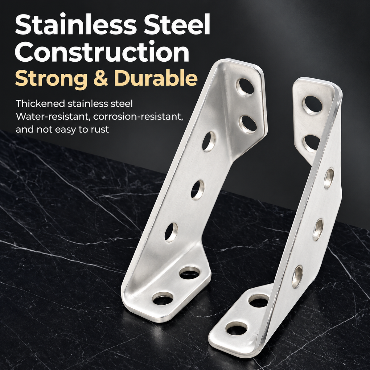 Stainless Steel Triangular Corner Brackets