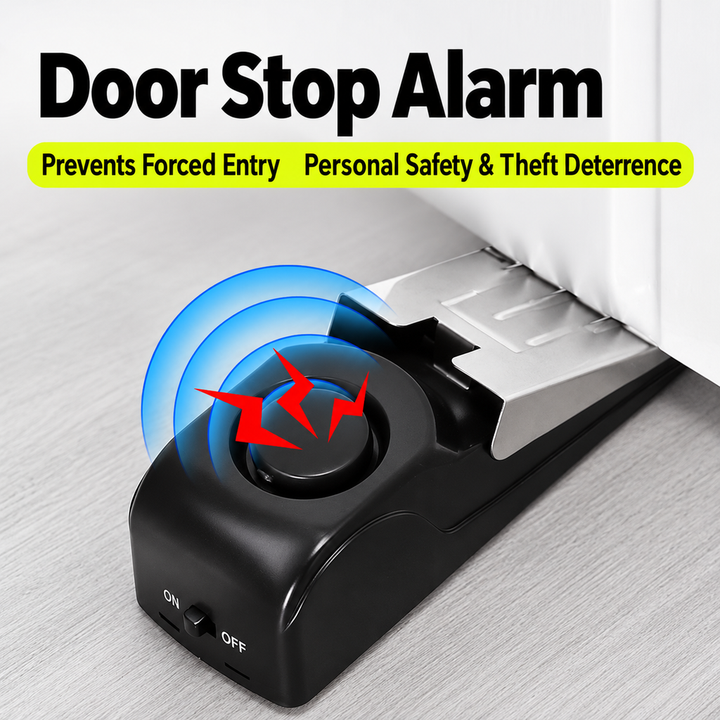 120 dB Adjustable Sensitivity Door Stop Alarm
