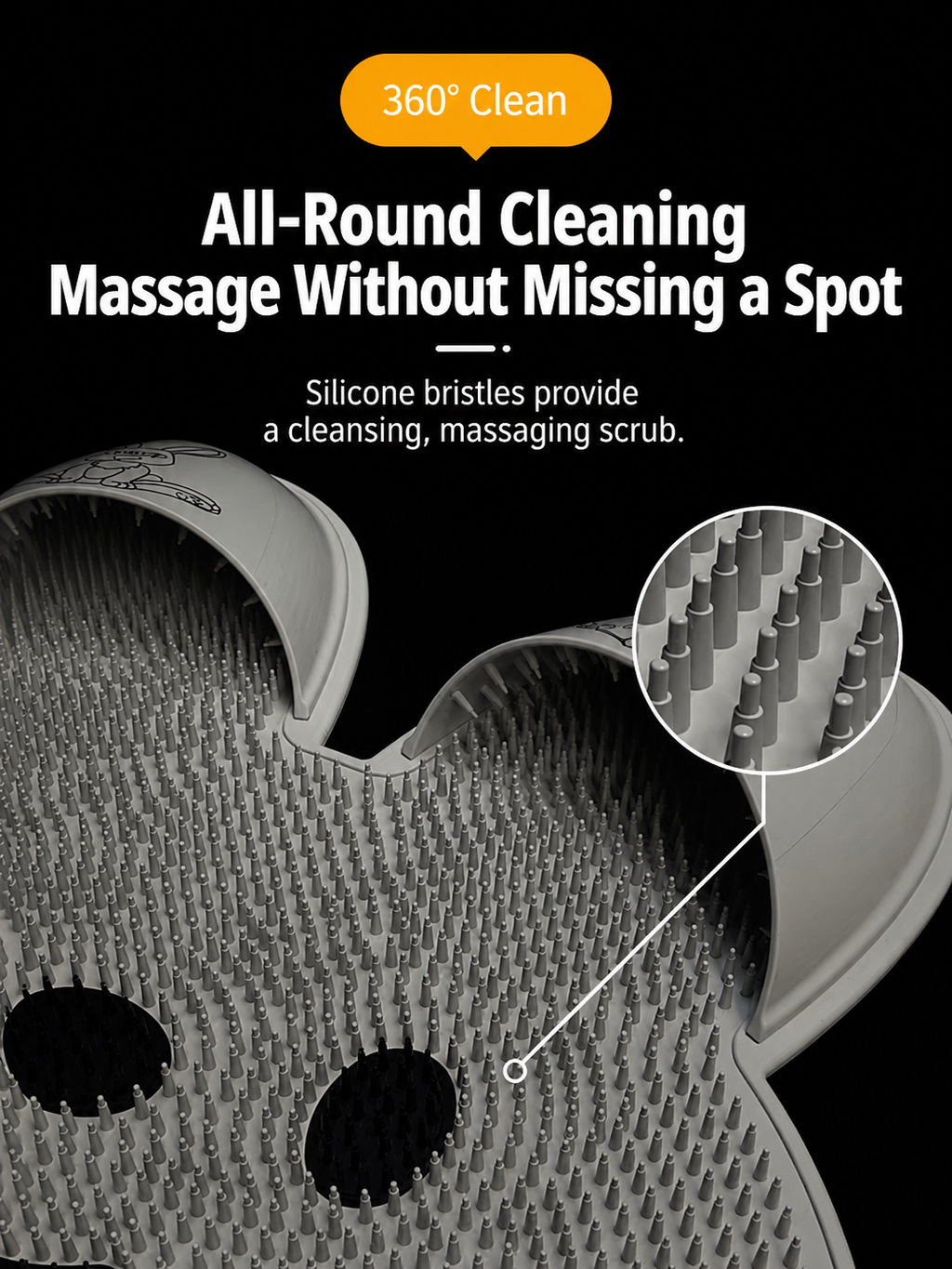 Hands-Free Silicone Shower Mat