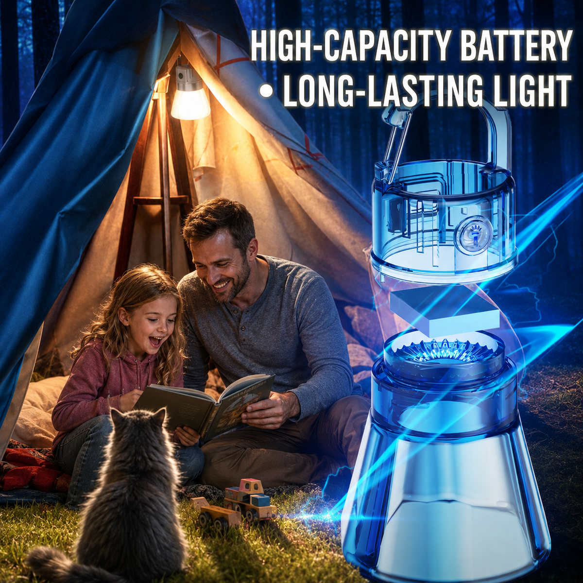 Rechargeable 7-Color Camping Light