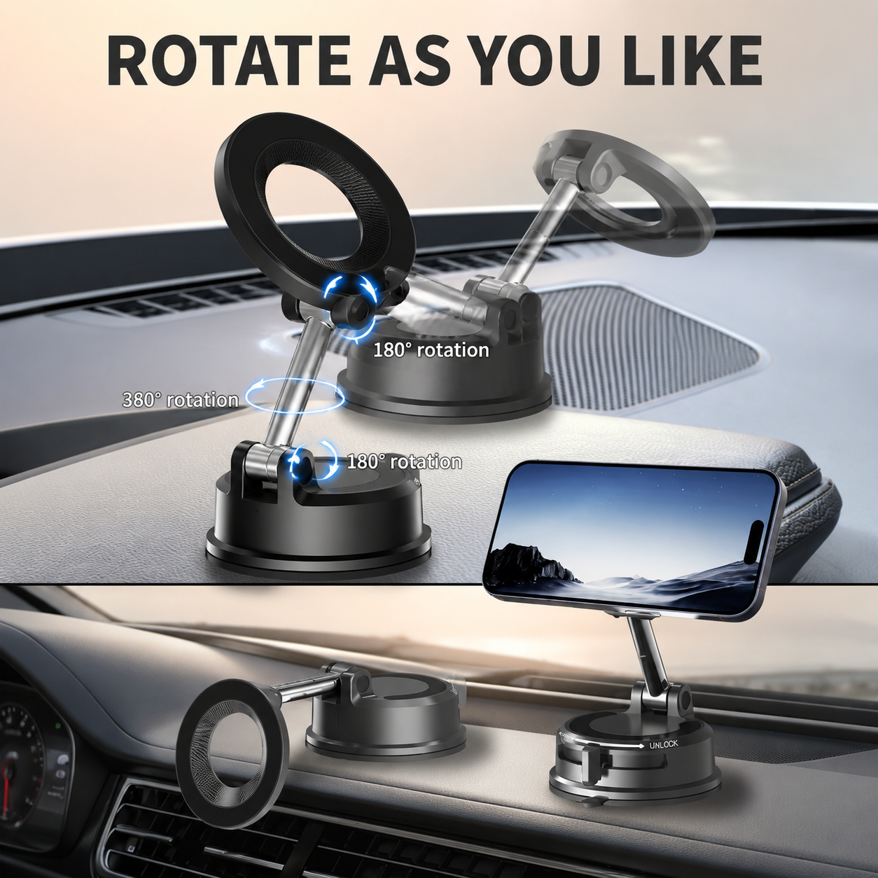 Magnetic Car Phone Mount