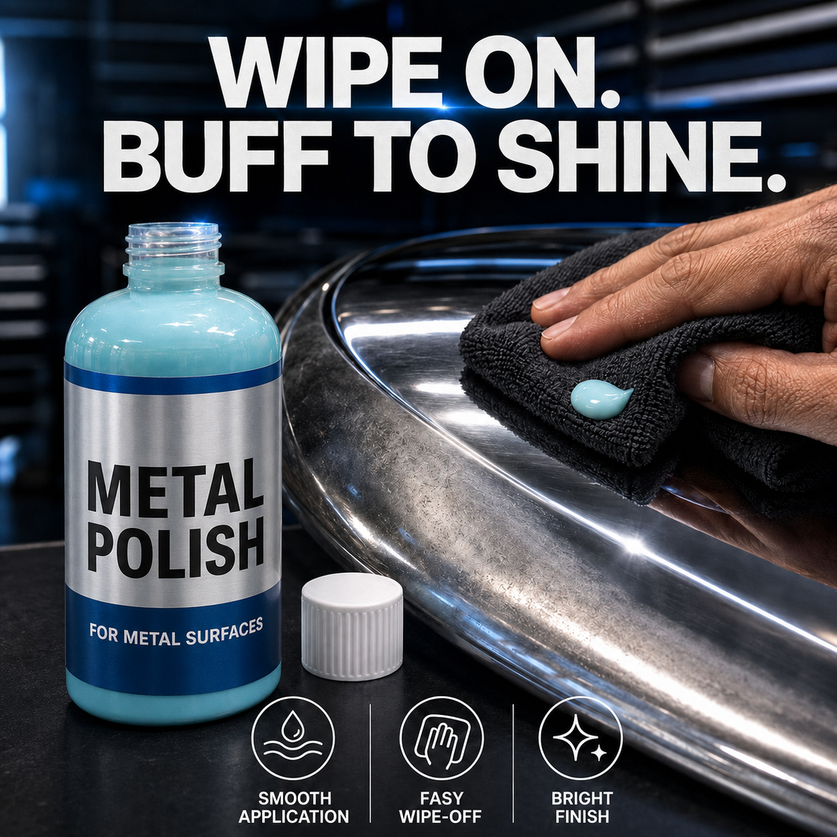 Easy-Wipe Metal Surface Polish