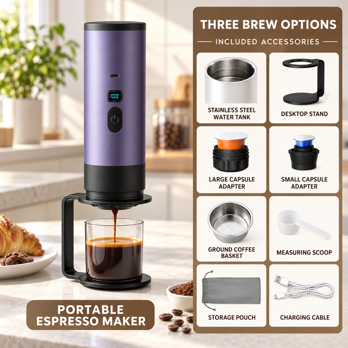 Portable Self-Heating Espresso Maker
