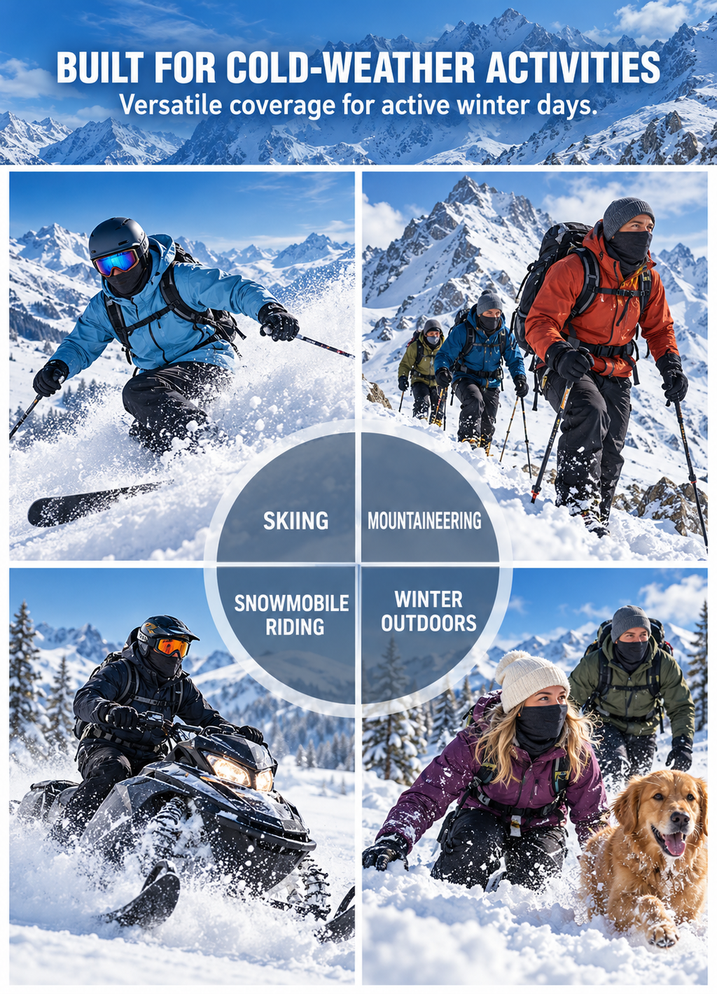 Insulated Fleece Hood & Neck Gaiter