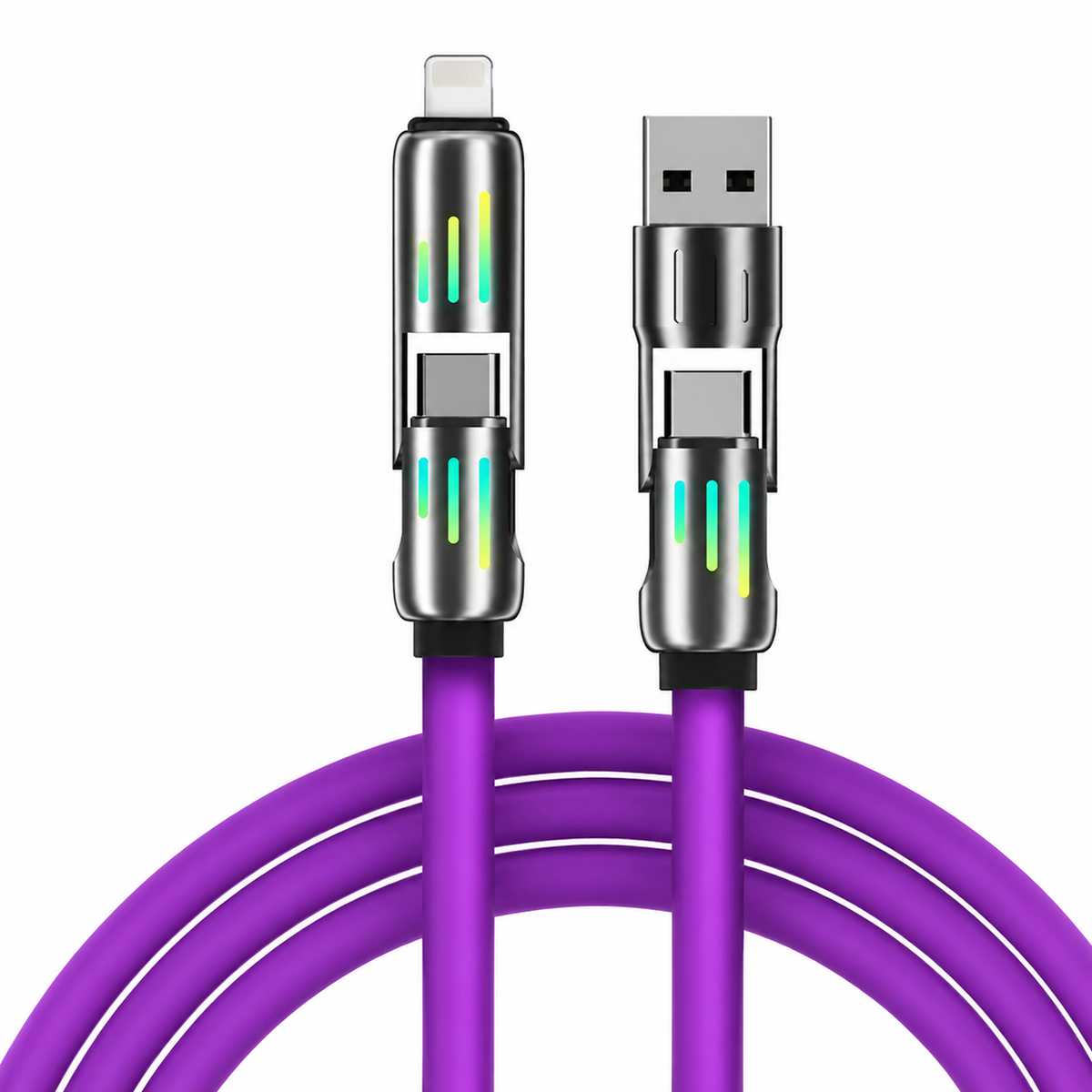 4-in-1 Silicone Charging Cable