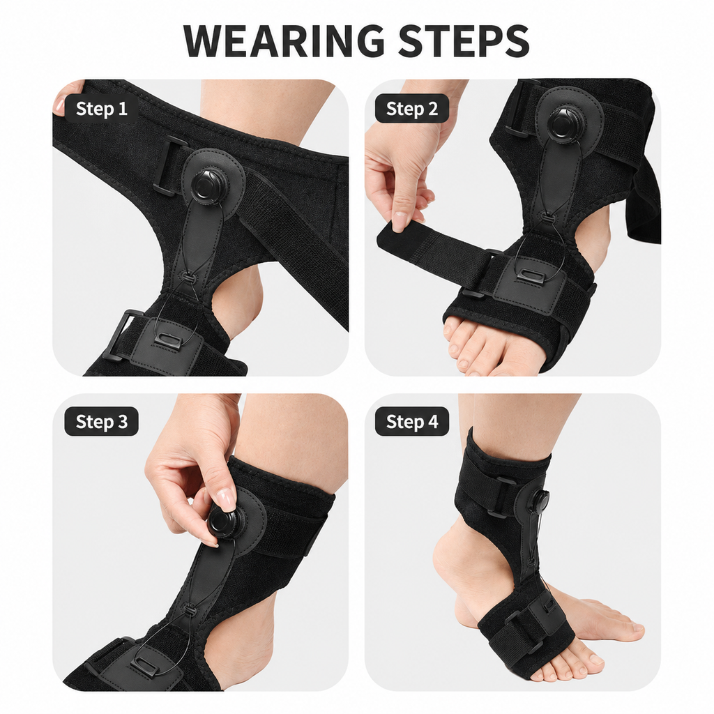 Adjustable Foot Drop Support Brace