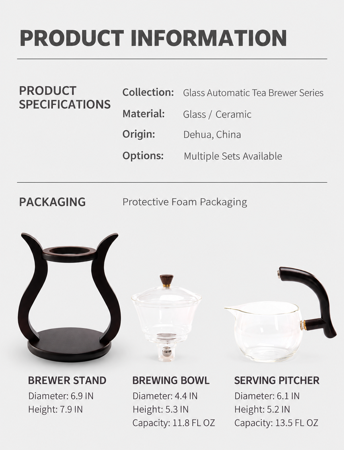 Glass Tea Brewer with Serving Pitcher