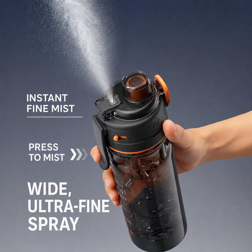 2-in-1 Mist Spray Sports Bottle