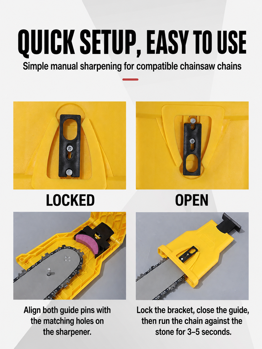 Manual Chainsaw Chain Sharpener