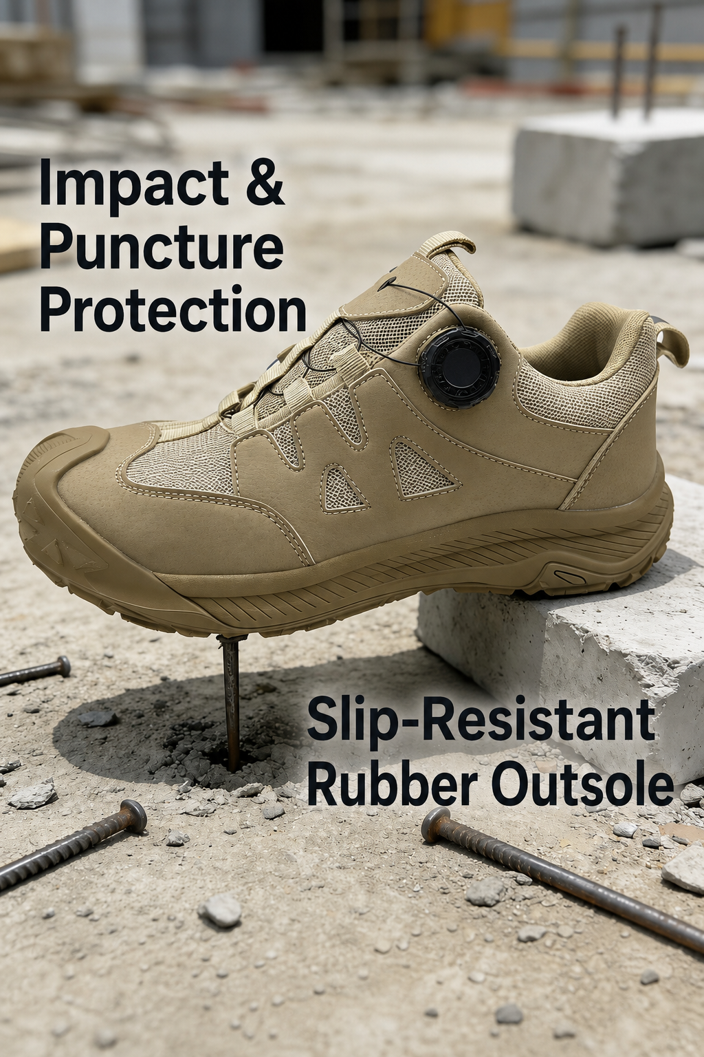 Quick-Dial Protective Work Shoes