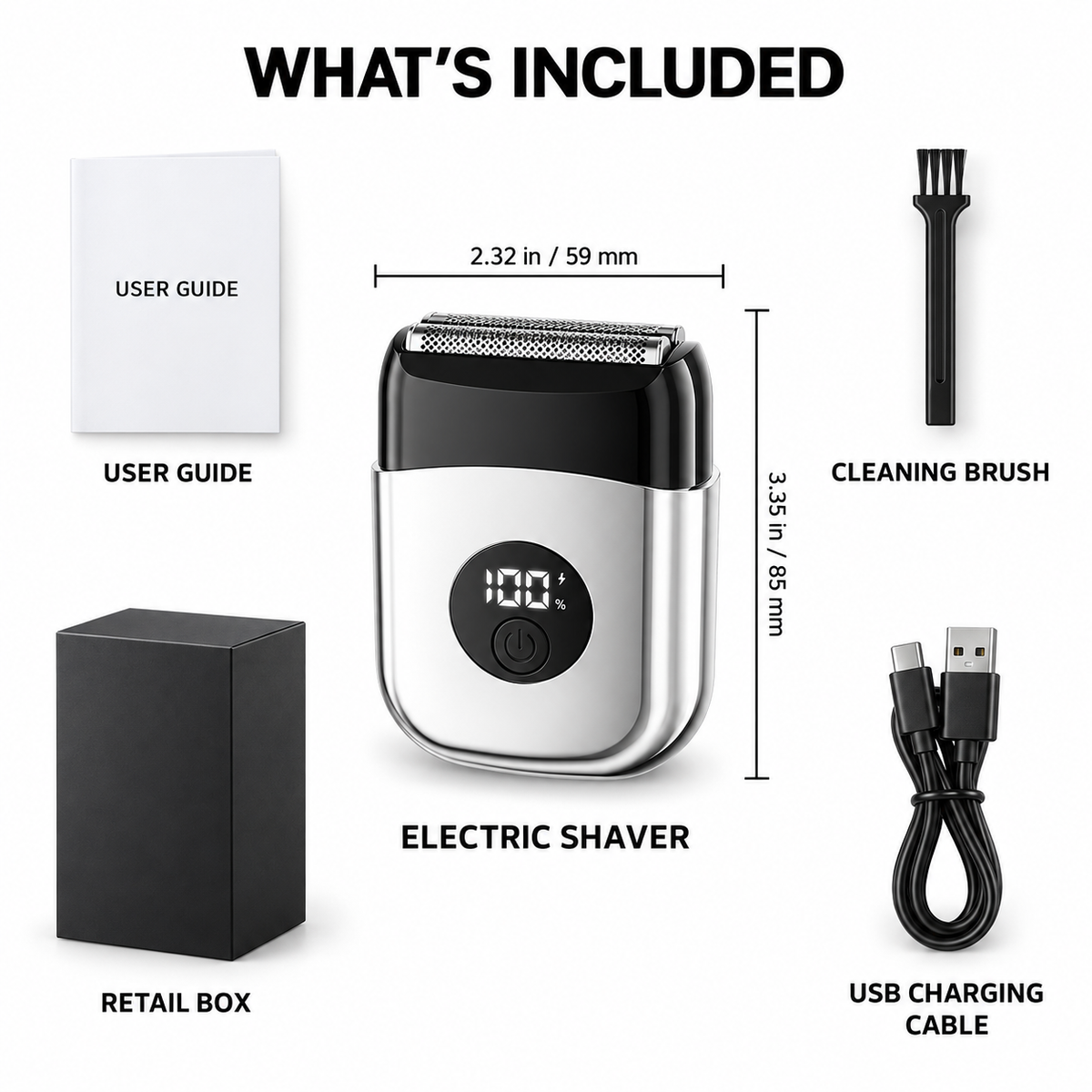 Portable Wet & Dry Foil Shaver