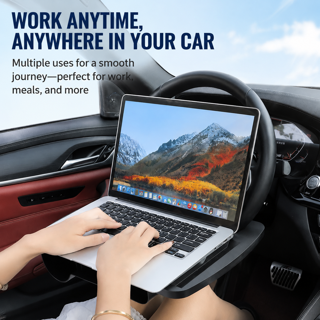 Universal Car Steering Wheel Laptop Desk Tray