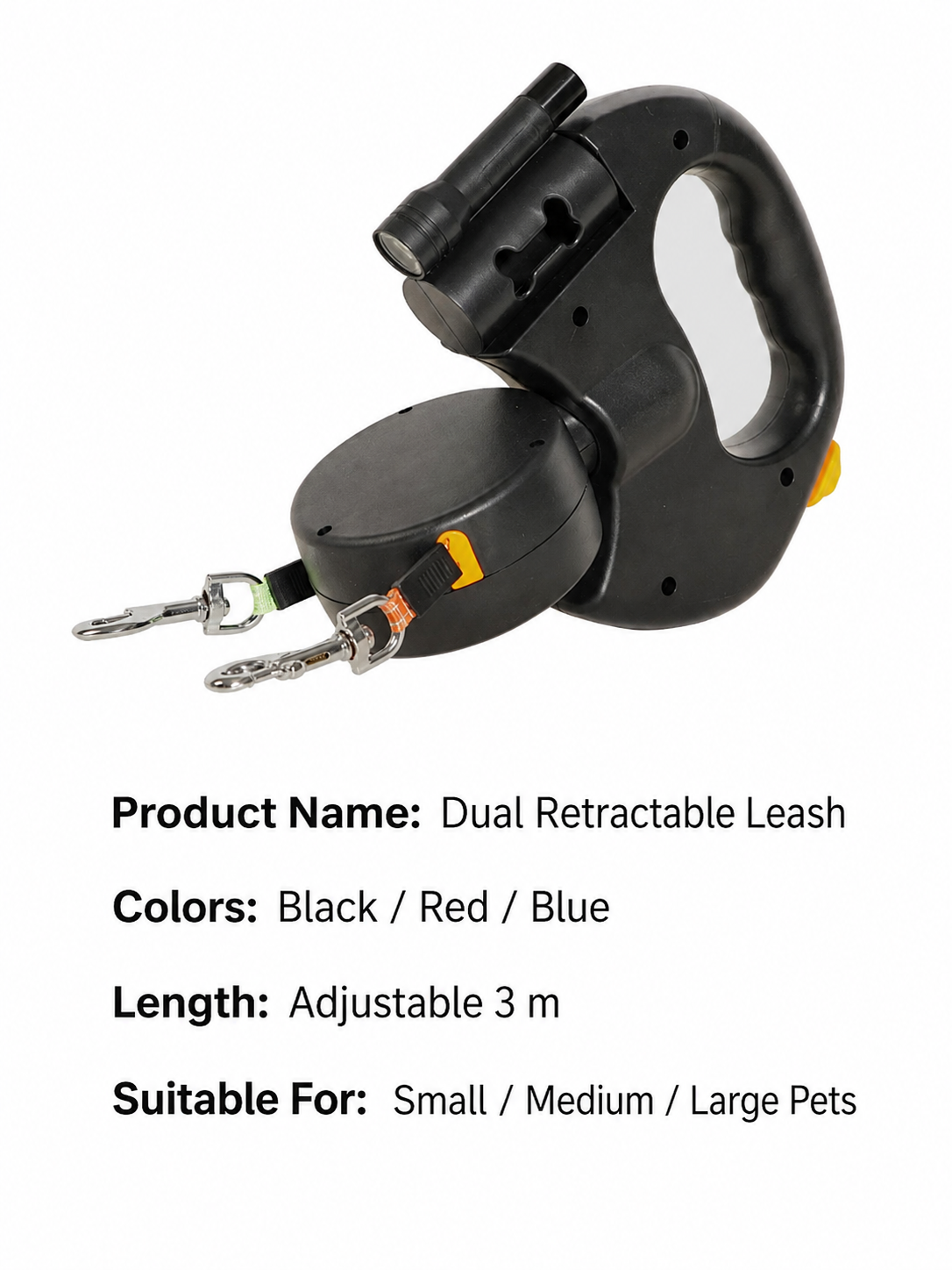 Dual Retractable Dog Leash