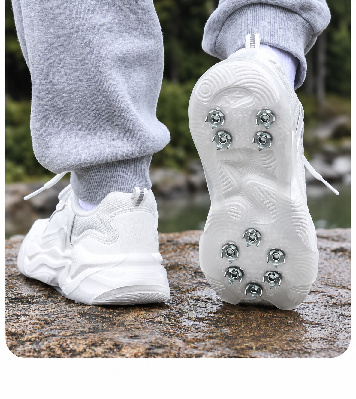 Stretch-Fit Ice & Snow Traction Cleats