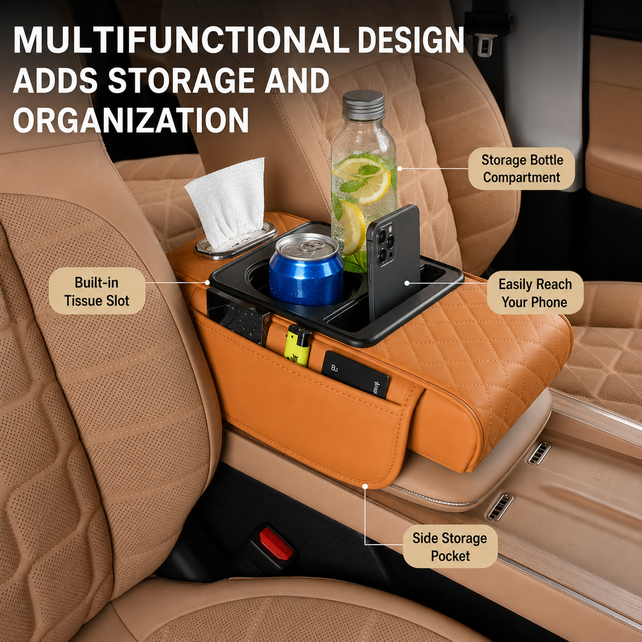 Universal Car Armrest Storage Box