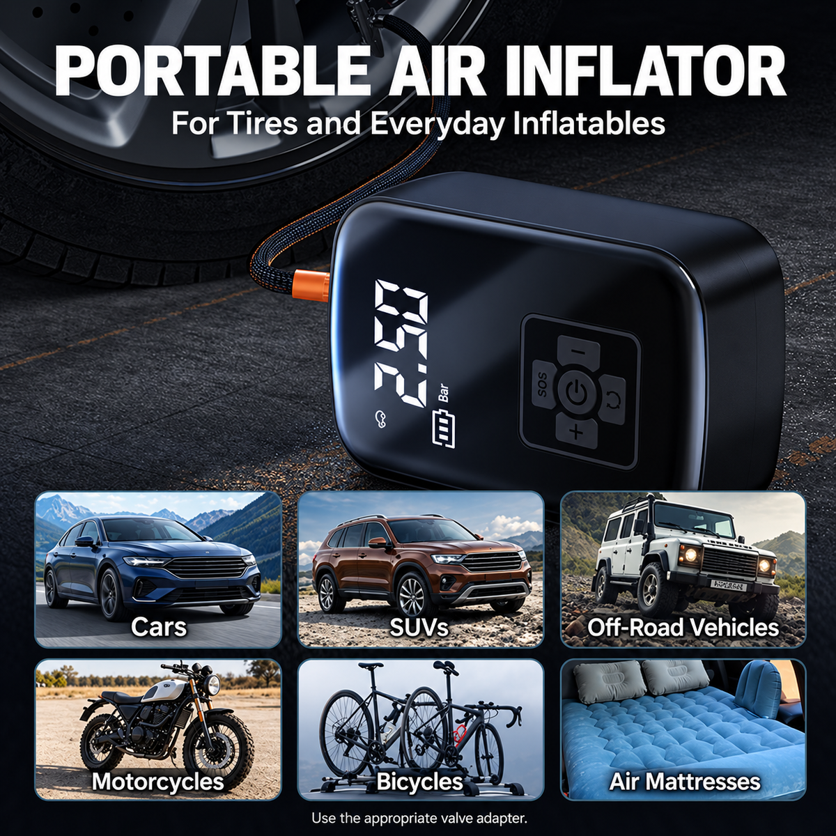 Portable Digital Tire Inflator