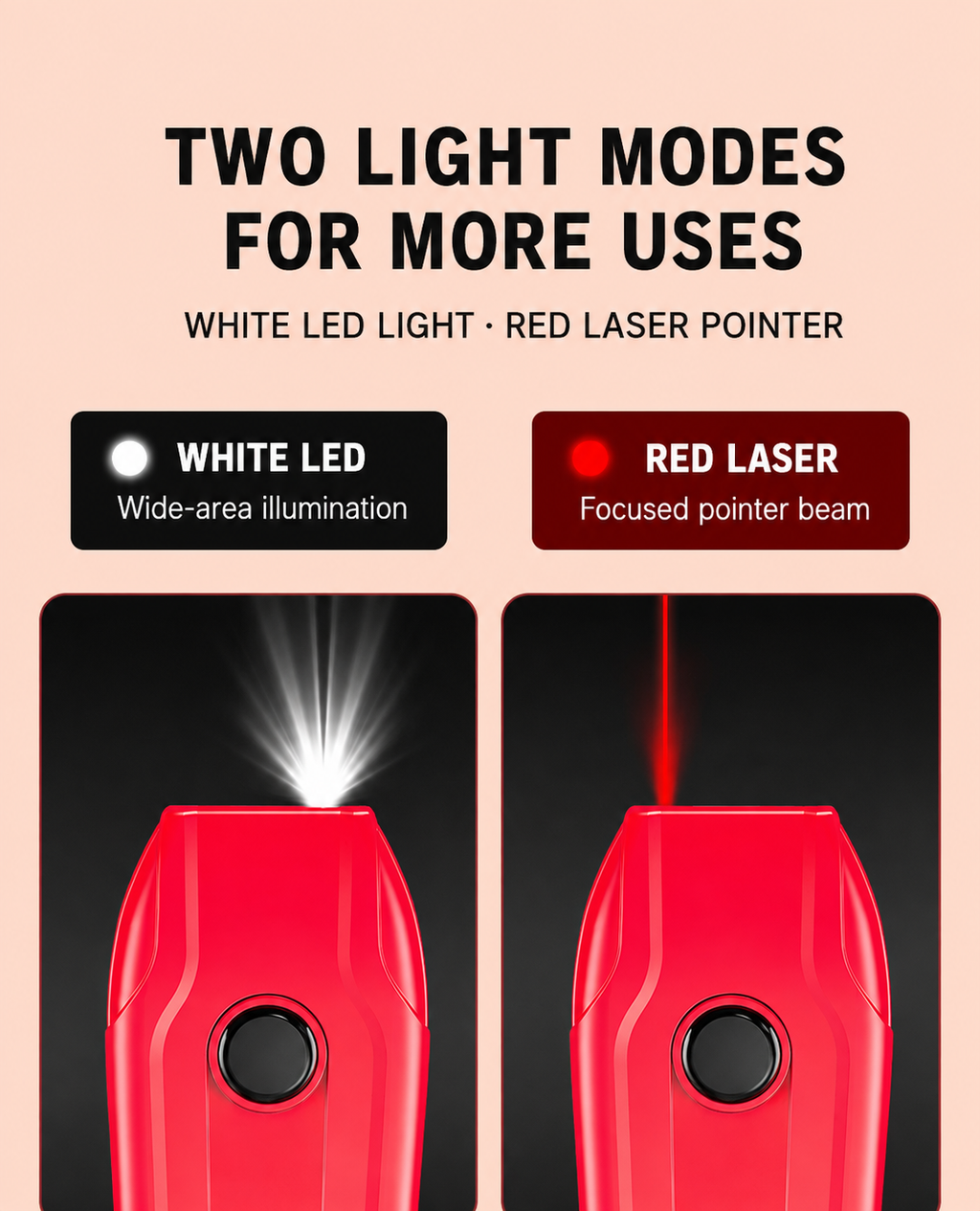 Rechargeable Keychain Light & Pointer