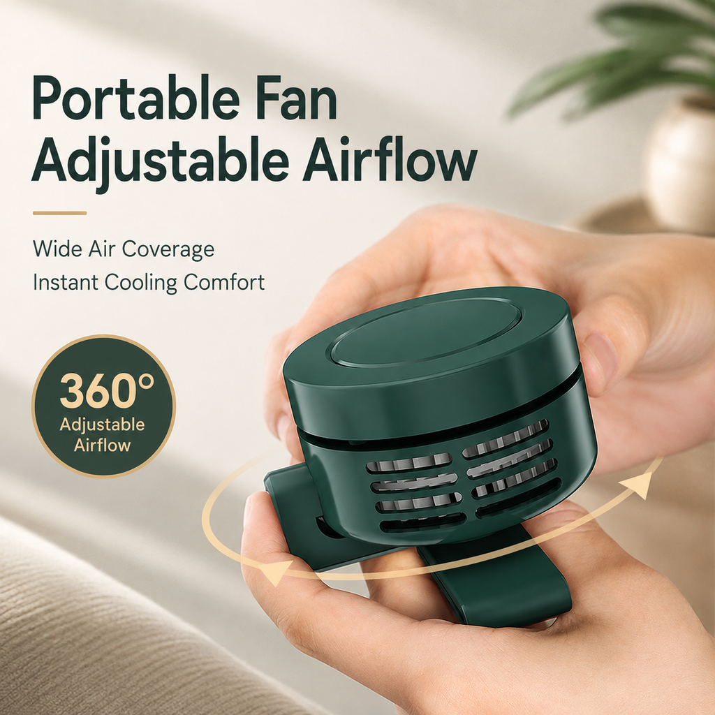 Portable 360° Wearable Cooling Fan