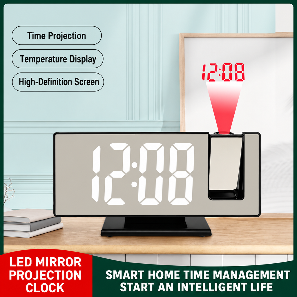Mirror Projection Alarm Clock Daily