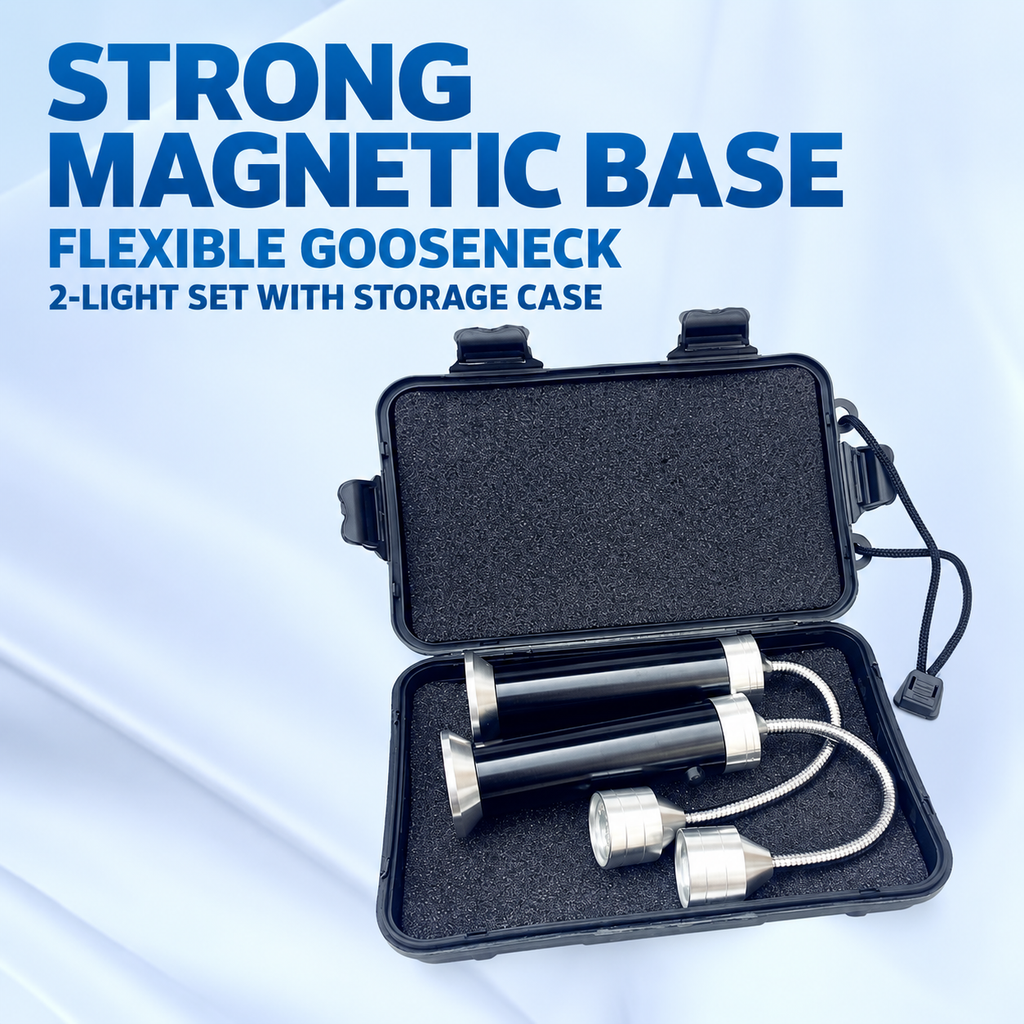 Magnetic Gooseneck Work Light Set