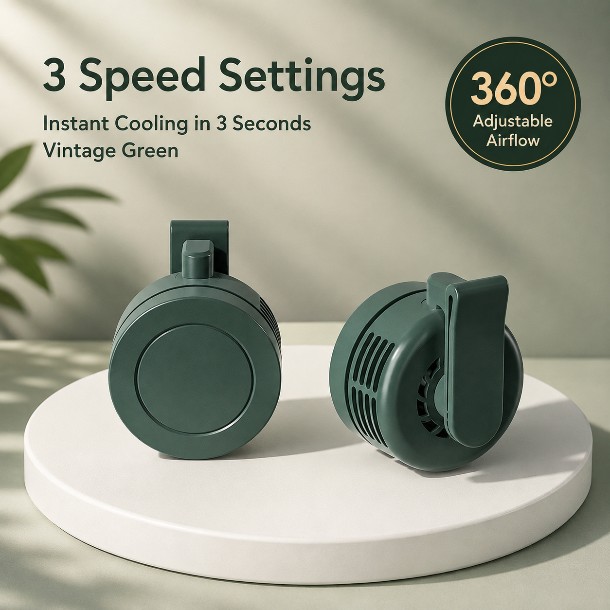 Portable 360° Wearable Cooling Fan