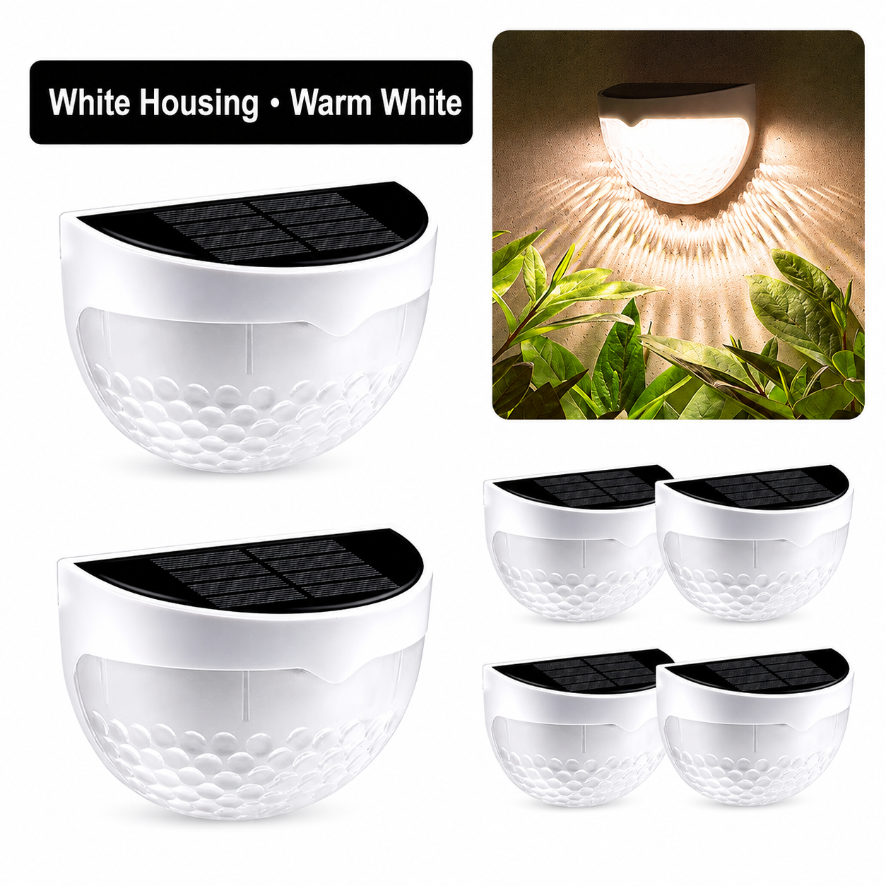 Solar Half-Moon Wall Lights