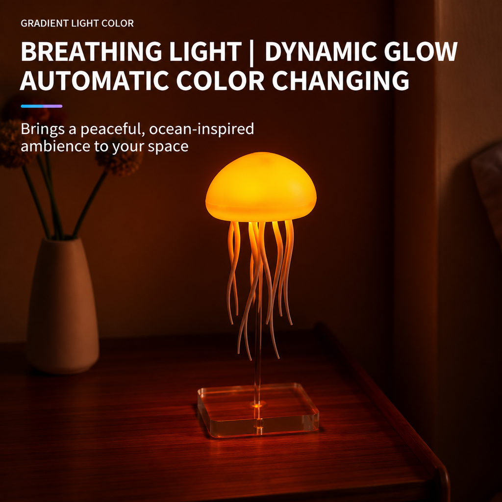 Smart Voice-Controlled Levitating Jellyfish Ambient Light