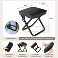 Foldable stool for outdoor camping, picnics, and fishing