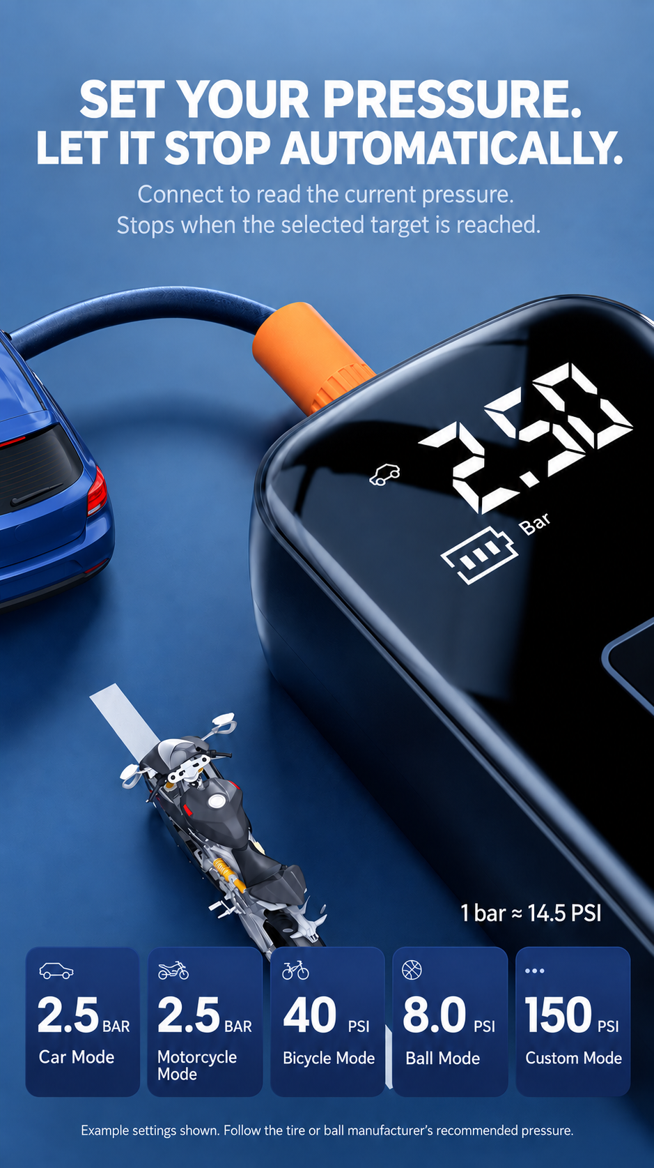Portable Digital Tire Inflator