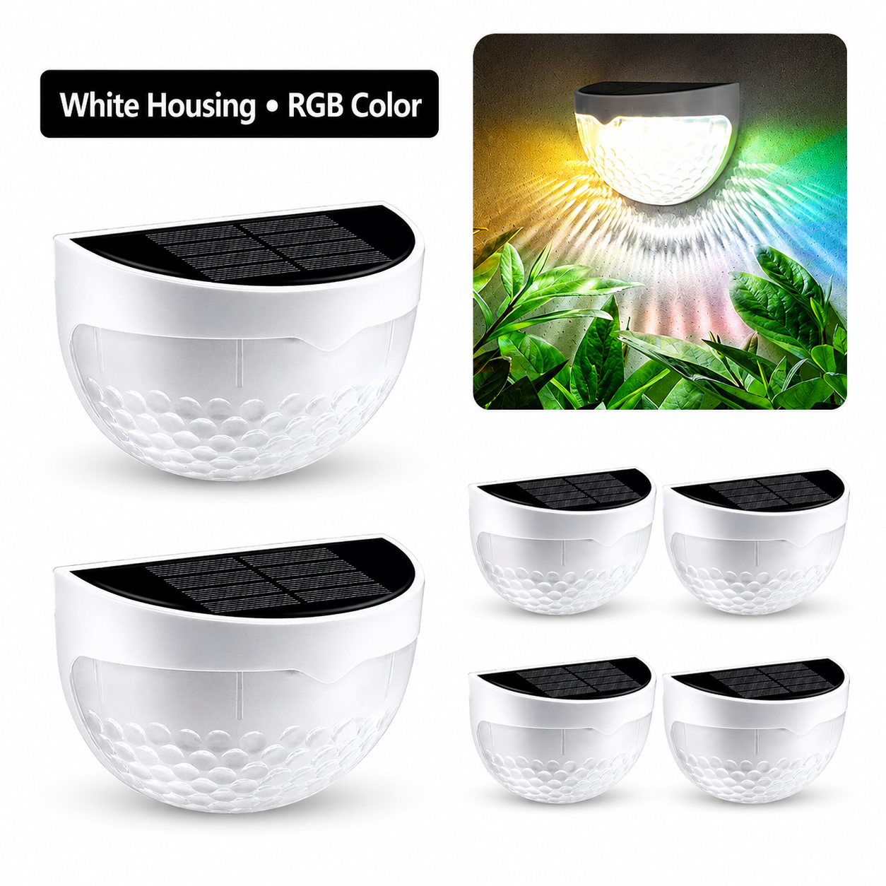 Solar Half-Moon Wall Lights