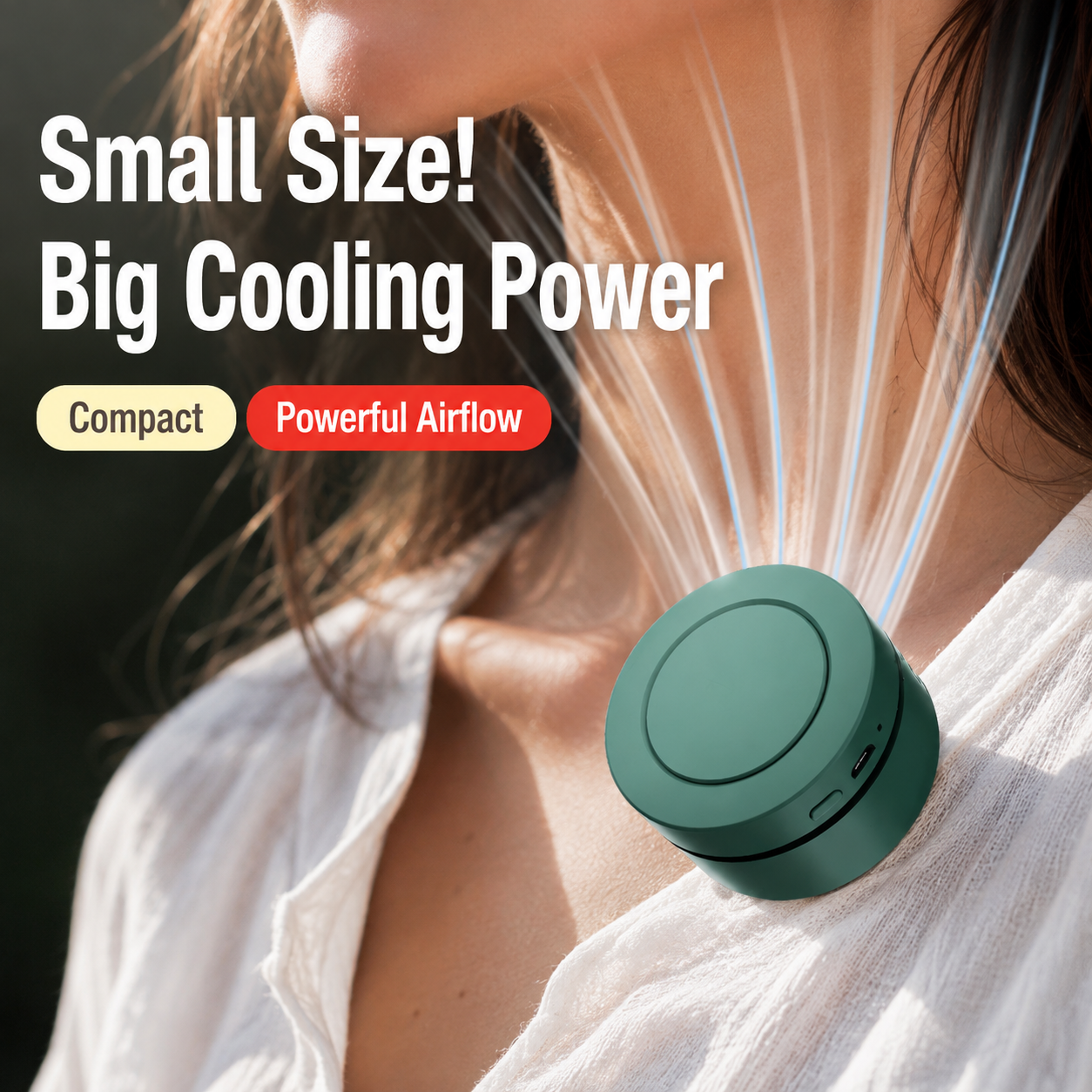 Portable 360° Wearable Cooling Fan
