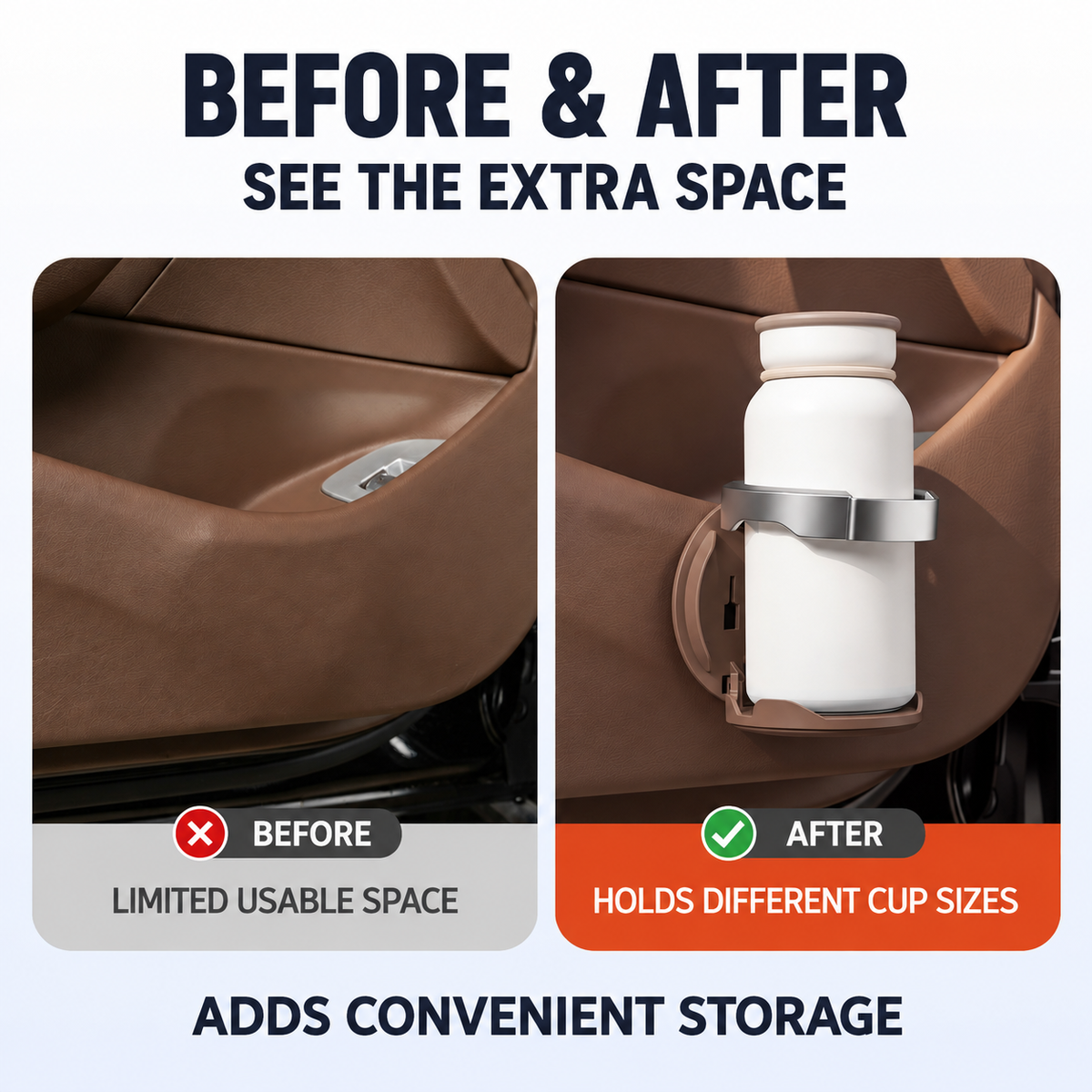 Foldaway Car Cup Holder