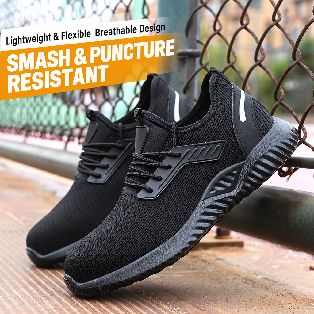 Steel Toe Puncture-Resistant Work Shoes
