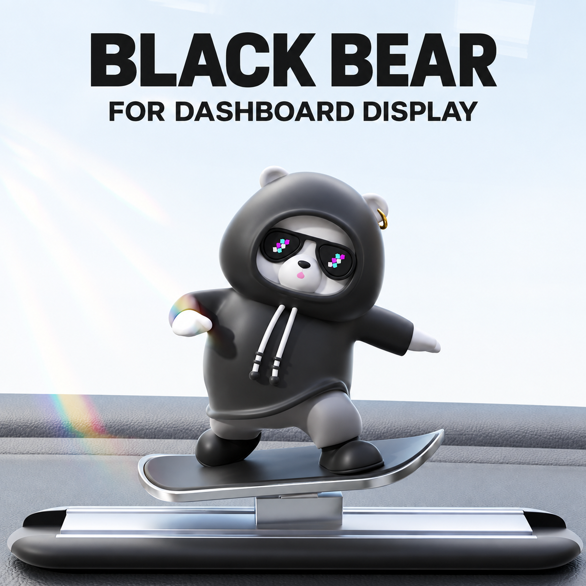 Sliding Bear Dashboard Ornament