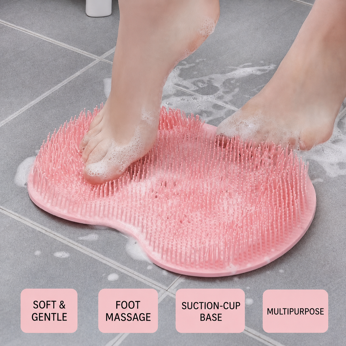 Hands-Free Back & Foot Scrubber
