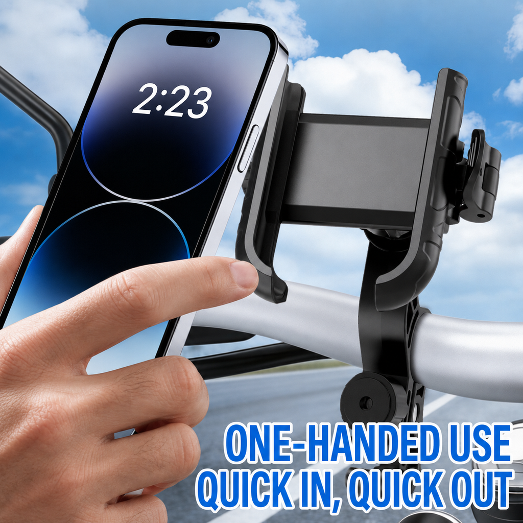 Quick-Release Bicycle Phone Mount