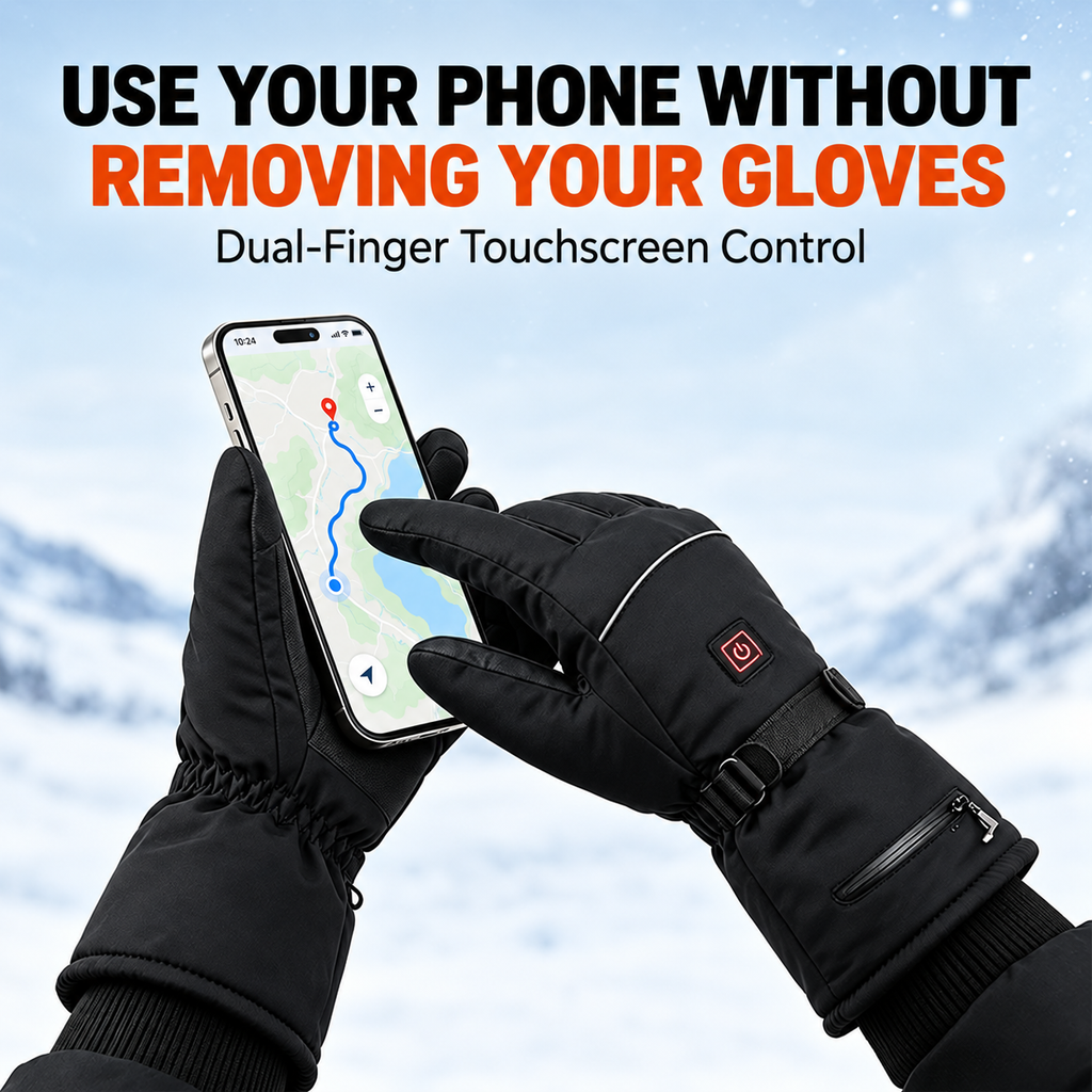 Rechargeable Full-Hand Heated Gloves