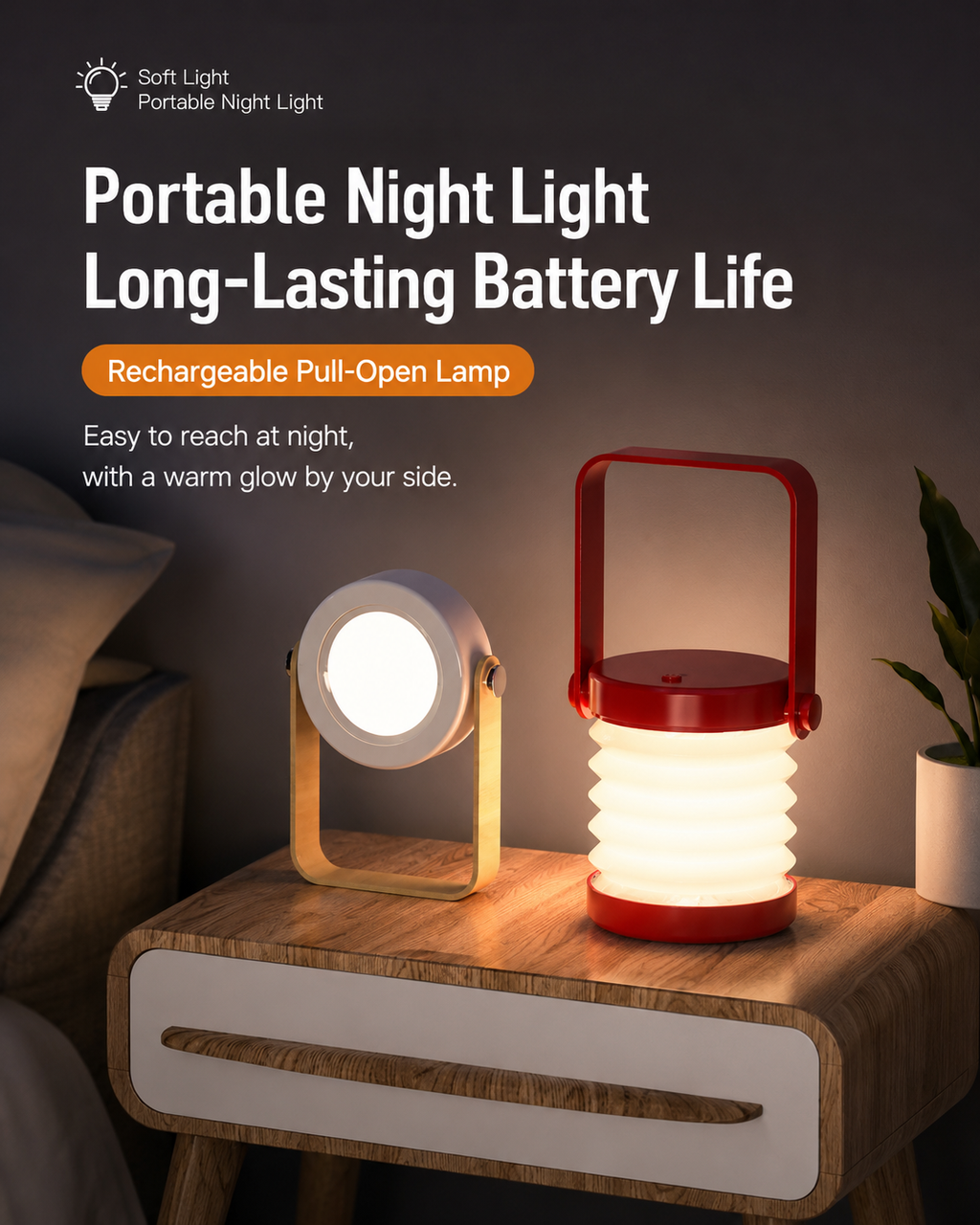 Rechargeable Pull-Open Lantern