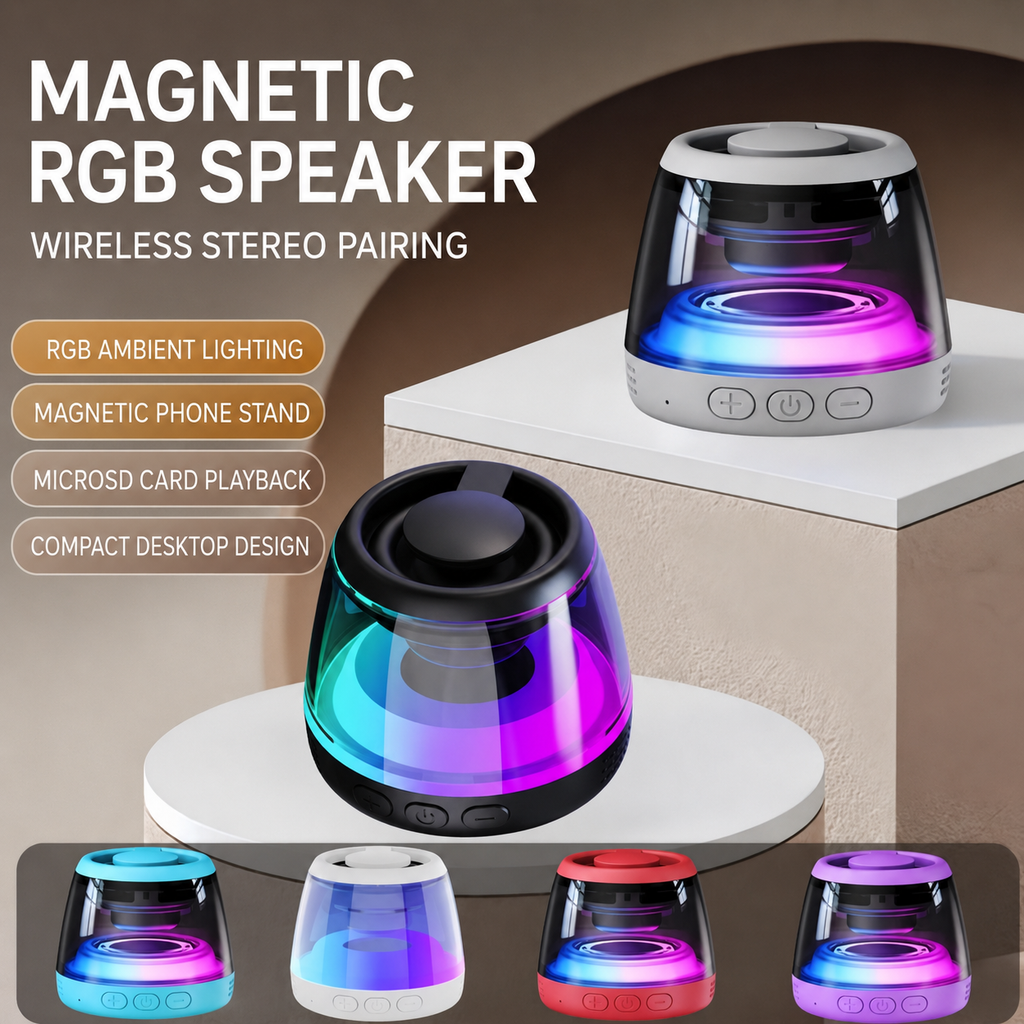Magnetic RGB Bluetooth Speaker
