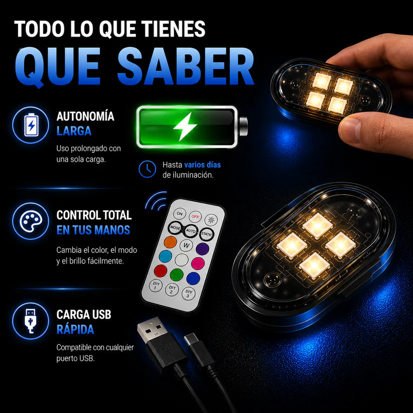 RGB Wireless Car Strobe Light Kit