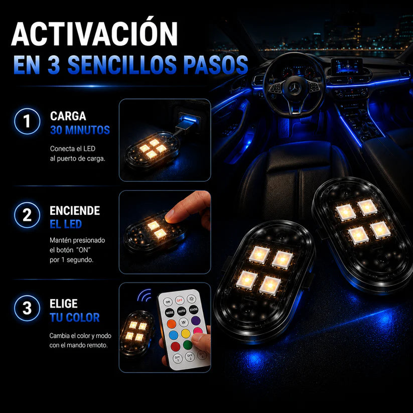 RGB Wireless Car Strobe Light Kit