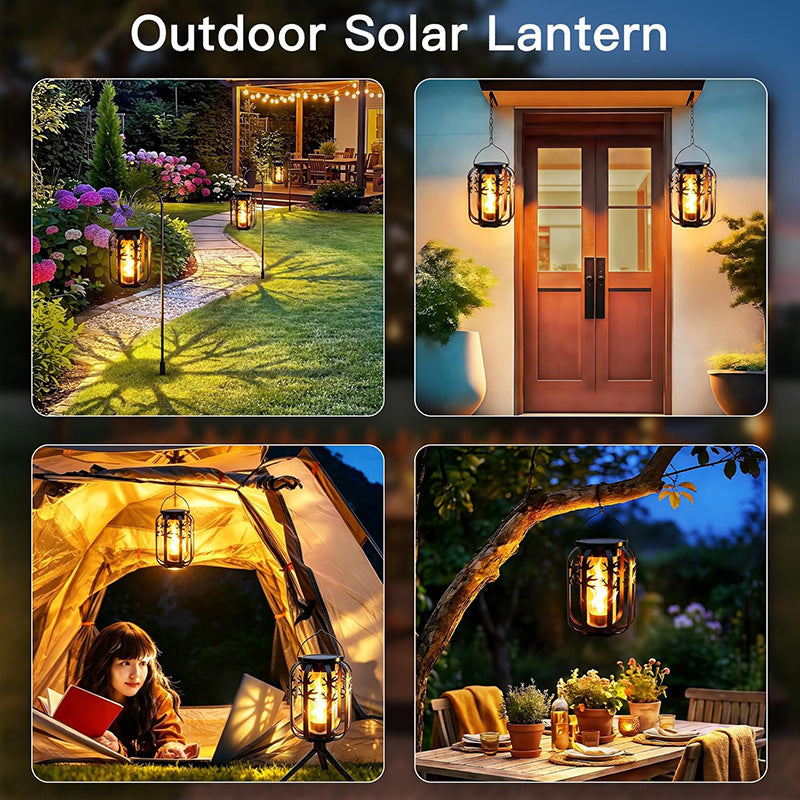 Solar USB Flame Camping Lantern