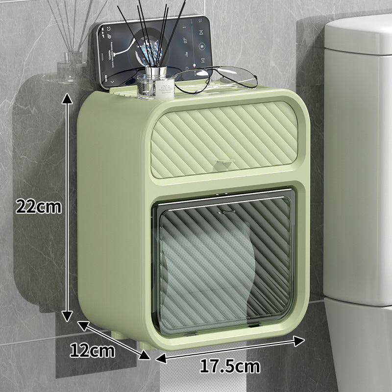 Wall-Mounted Tissue & Storage Organizer