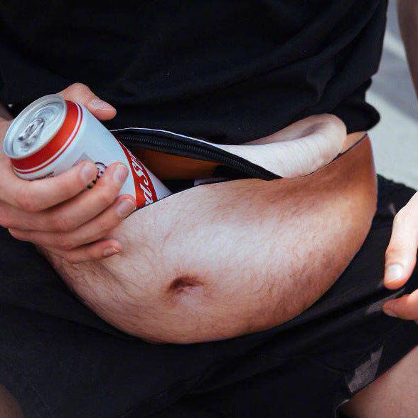 Funny 3D Body Print Fanny Pack