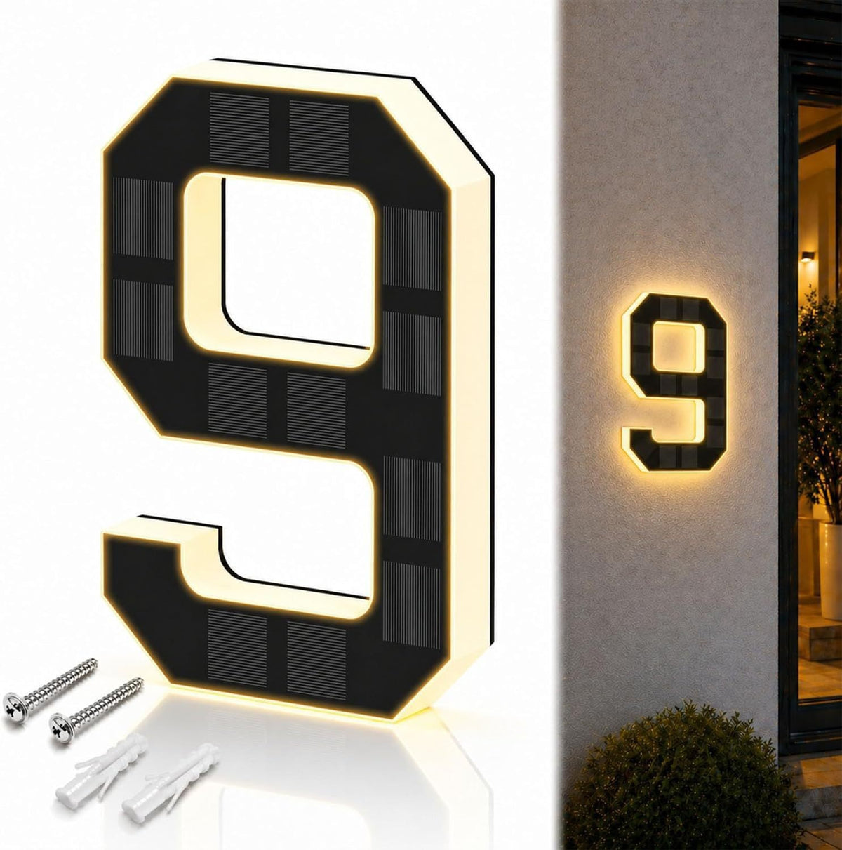 Solar LED Address Number Light